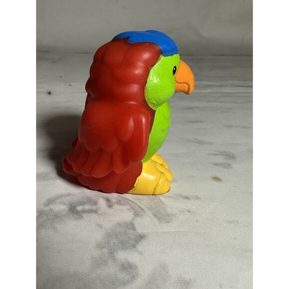 Little People 2001 PARROT blue head Noah’s Ark Fisher Price bird zoo animal Vtg - Picture 2 of 6